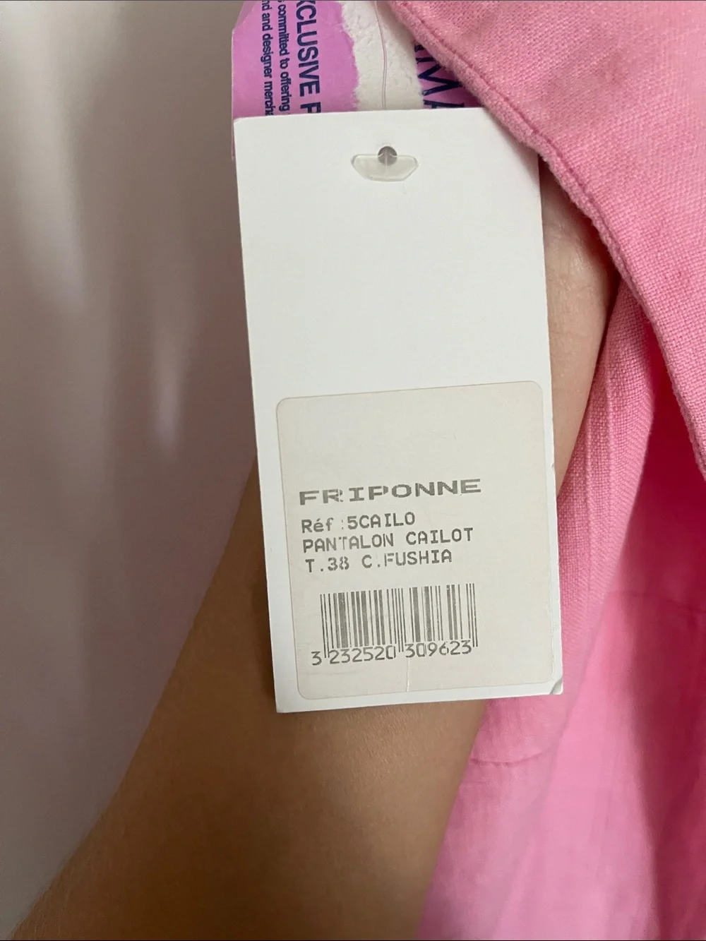 Pink Drawstring Linen Pants - Picture 8 of 11